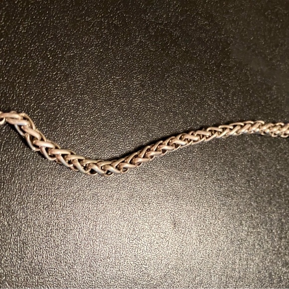 Silver Braided Chain Bracelet - Picture 3 of 5